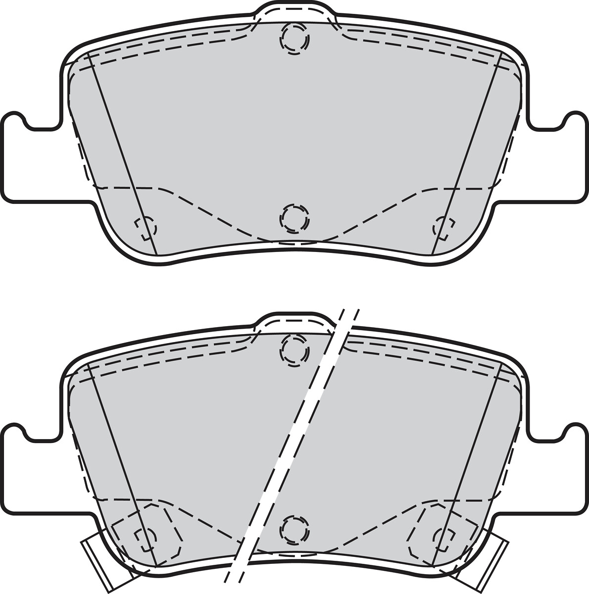 Jeu de 4 plaquettes de frein VALEO ref. 302156